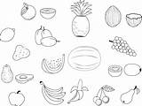 Coloring Pages Fruit Salad Trees Living Room Family sketch template