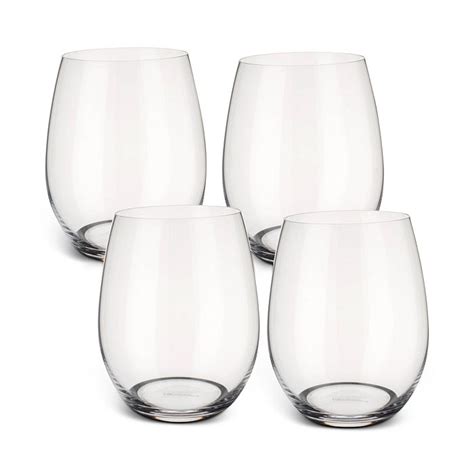 Villeroy And Boch Entree Double Old Fashioned White Wine Stemless Glasses