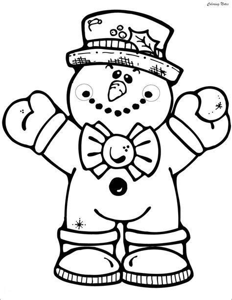 snowman coloring pages printable