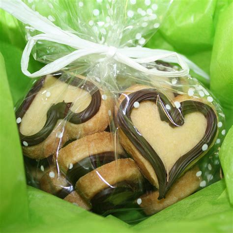 dark chocolate heart shaped sugar cookies personalized green box