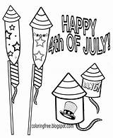 Coloring Firecracker Pages Kids Printable Firework Rocket Drawing Teenage July Pyrotechnics 4th Book Color Usa Party Big Getdrawings sketch template