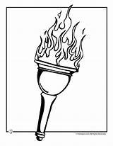 Torch Olympics Torches Medal Woo Woojr sketch template