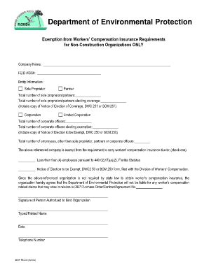 printable nys workers compensation exemption form templates