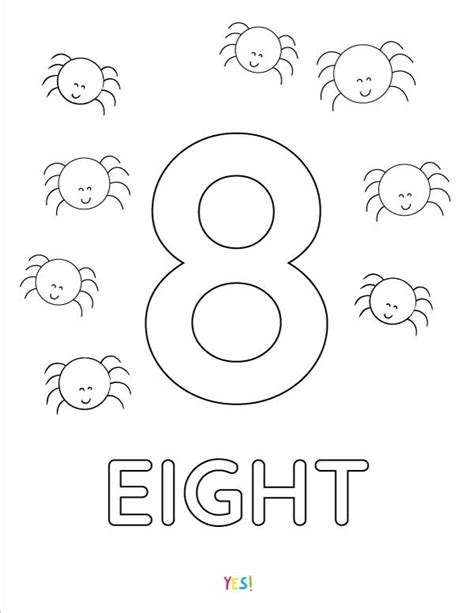 fun  educational   number coloring pages  kids