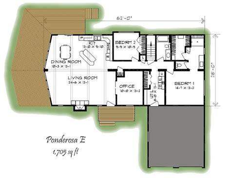 ponderosa  floor plan colorado building systems