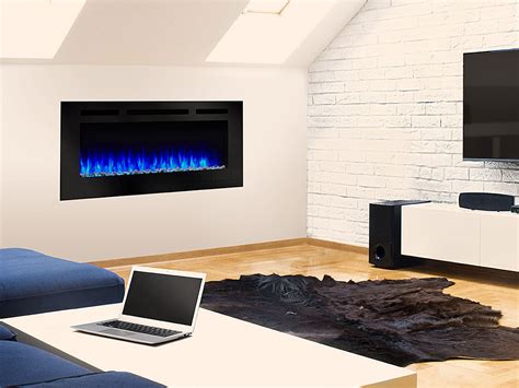 allusion simplifire wall mount electric fireplace sf  bk  electric fireplace shop