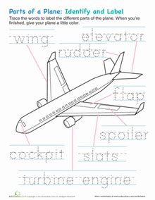worksheets  printables  kids airplane activities