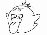 Boo Mario Kart Coloringpages4u Kingboo Clipartmag sketch template