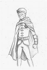 Robin Damian Wayne Drawing Drawings Deviantart Batman Comic Choose Board Superhero Add Favourites Nightwing sketch template