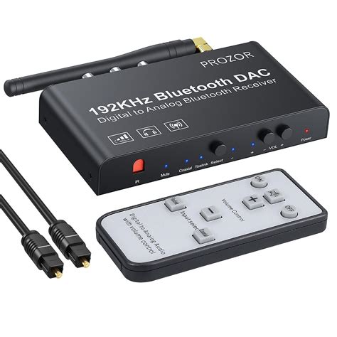 192khz digital to analog converter with remote control bluetooth dac