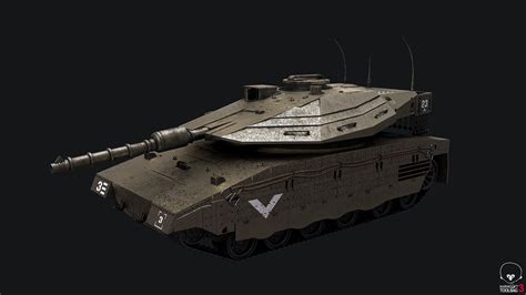 Merkava Iv Tank Pbr 3d Model Cgtrader
