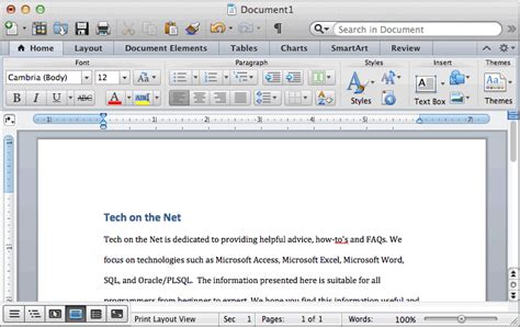 ms word   mac double space text