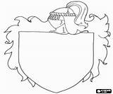 Arms Medieval Coat Colorear Escudo Printable Coloring Knight Armas Pages Para Decorate Escudos Crafts Medievales Ages Middle Castle Dibujo Visit sketch template