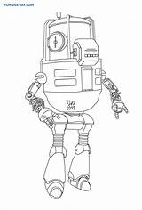 Fallout Colorare Boone Protectron sketch template