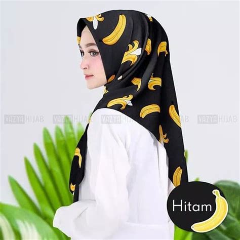 trianglesegitiga instant fruit edition banana hijab segitiga instan