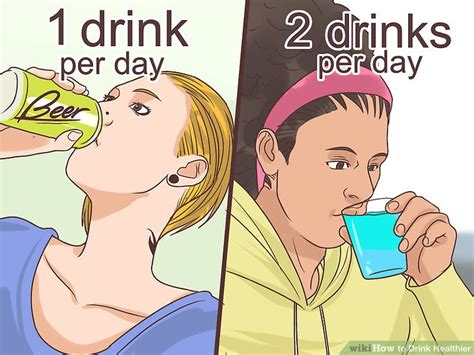 ways  drink healthier wikihow life