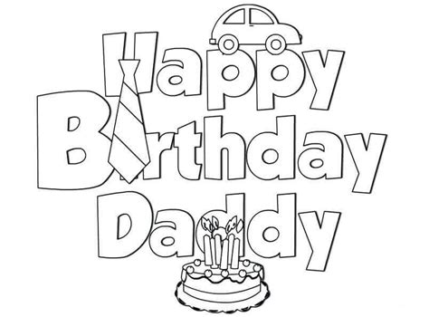 printable happy birthday coloring pages