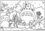 Totoro Cool Colouring Neighbor sketch template