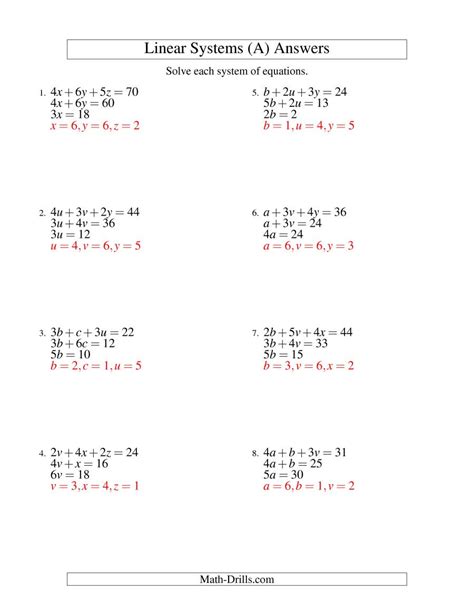 kutasoftre algebra  system  equations elimination part db excelcom