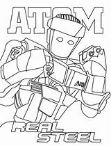 Steel Real Coloring Atom Pages Robot Boy Noisy Drawing Acero Zeus Robots Gigantes Party Print Birthday Boys Puro Original Para sketch template