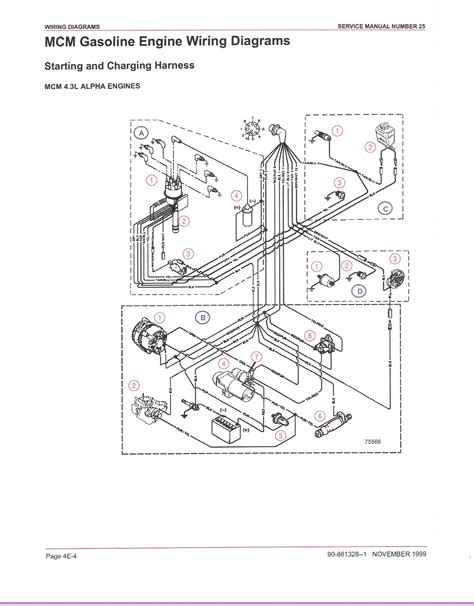 mercruiser  wiring diagram diagram electrical diagram alternator
