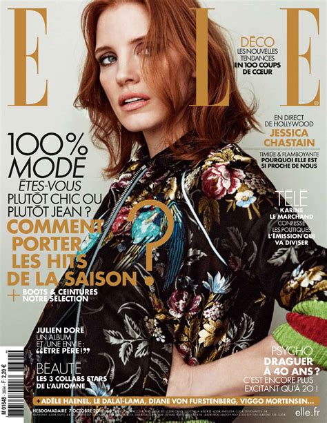 Jessica Chastain Elle Magazine France October 2016 Issue