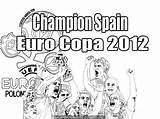Champion Coloring Spain sketch template