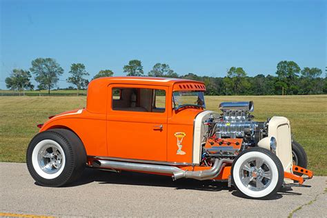 1931 Chrysler Coupe Cars Orange Hot Rod Classic