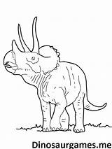Triceratops Coloring Getcolorings Pages sketch template