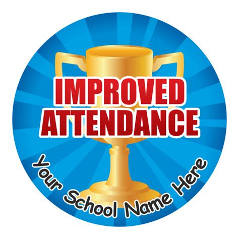 improved attendance stickers