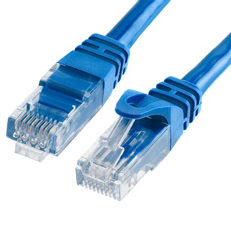 blue utp cat  ethernet lan cable cord mhz  ft