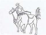 Coloring Pages Horse Rider Man Rodeo Bareback Pick Roping Color Knight Adult Cowgirl Dancing Printables Printable Horses Getcolorings Board Choose sketch template