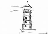 Coloring Pages Lighthouse Drawn Hand Printable Kids sketch template