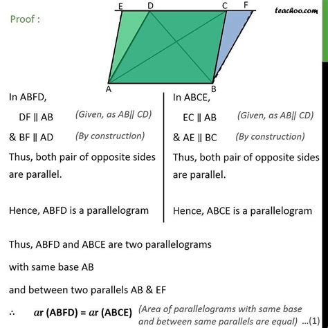 theorem  class   triangles   base  parallels