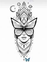Mandala Tatuagens Lips Brujula Braço Decalque Fokaimedical Desde sketch template