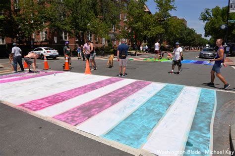 Rainbow Crosswalks Painted On 17th Street