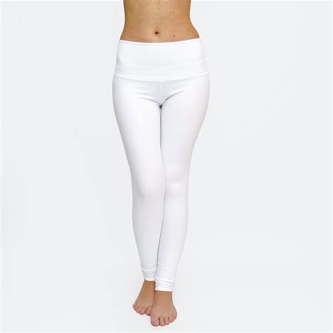 white leggings white yoga pants workout tights yoga etsy