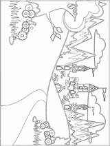 Coloring Tale Fairy Castle Fairytale Castles Pages Getcolorings Getdrawings sketch template