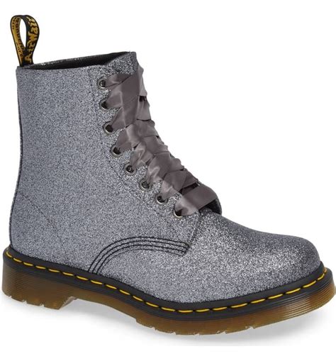 dr martens  glitter bootie women boots glitter boots trending