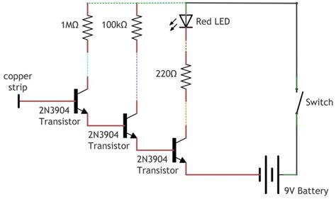 contact voltage detector electronics basics electronic schematics electronics projects