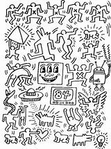 Haring Keith Coloring Pages Pop Adults Adult Justcolor Created Painting Lichtenstein Roy Da Masterpieces Kiss Getcolorings Getdrawings Visit Choose Board sketch template