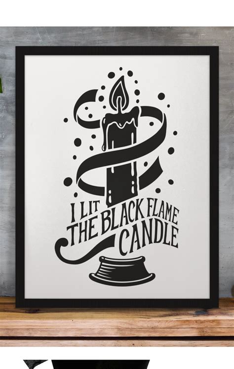 black flame candle printable printable templates