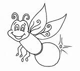 Firefly Coloring Bug Pages Lightning Clipart Insect Drawing Glow Printable Worm Fireflies Lightening Bugs Cartoon Cliparts Colouring Clip Color Jar sketch template