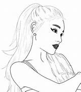 Ariana Colorear Wonder Print sketch template