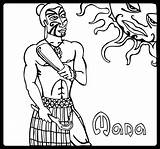 Maori Matariki Colouring sketch template