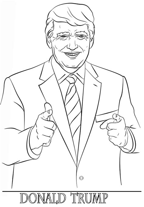 presidency  donald trump coloring page coloring pages