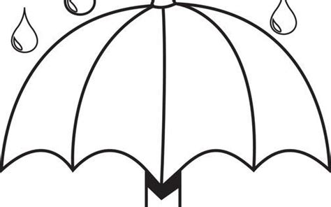 umbrella coloring pages learny kids