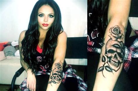 Little Mix S Jesy Nelson Debuts Massive Skull Tattoo On Arm Daily Star