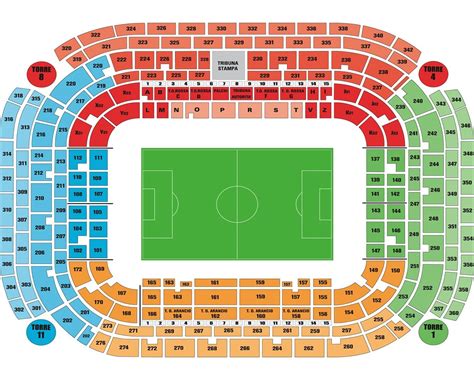 suddivisione settori stadio giuseppe meazza san siro stadium seating plan  photo  flickriver