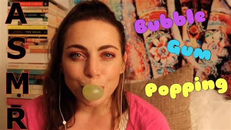 Asmr Bubble Gum 🍬 Blowing And Popping Bubbles Mouth